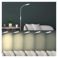 Stehlampe Office Remote, Weiß, 8 Watt, 3000 – 6000K, dimmbar, mit Fernbedienung – Briloner