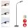 Briloner  Office Step LED Stehlampe Dimmbar Flexarm Büroleuchte 158,6cm Schwarz