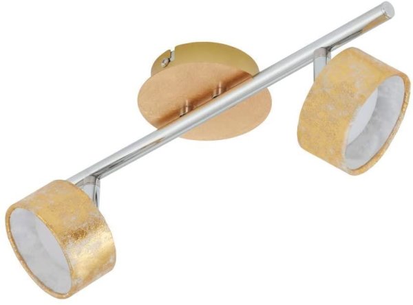 Deckenleuchte Briloner Pro LED Spot 2-flammig Strahler Gold