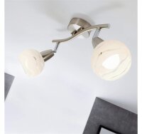 Briloner  Viola Deckenlampe 2-flammig Spot Matt-Nickel...