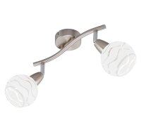 Briloner  Viola Deckenlampe 2-flammig Spot Matt-Nickel Strahler