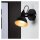 Wandspot Retro, Schwarz – Gold, 40 Watt, E14-Fassung, Ø 10 cm – Briloner