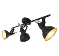 Strahler Briloner Deckenlampe 3-flammig schwarz gold Spot...