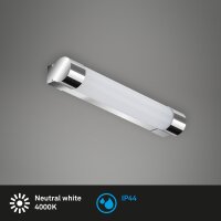 LED Spiegelleuchte Splash, Chrom / Weiß, 8 Watt,...