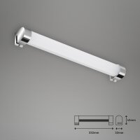 Briloner  Splash LED Spiegellampe Chrom LED  Watt Badlampe