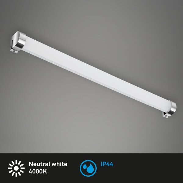 LED Badleuchte Surf, Chrom / Weiß, 10 Watt, 4000K, 57,2 x 3,2 x 4,3 cm – Briloner