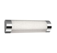 LED Badleuchte Brilo Bath, Chrom / Kristall-Optik, 8...