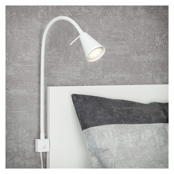 Briloner Comfort Light LED Wandleuchte Flexarm weiß