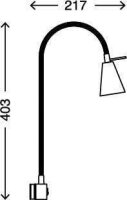 Briloner Comfort Light LED Wandleuchte Flexarm weiß