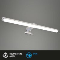 LED Spiegelleuchte Bath, Chrom, 6 Watt, IP23, 40 x 9 x 4...