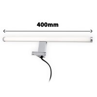 LED Spiegelleuchte Bath, Chrom, 6 Watt, IP23, 40 x 9 x 4 cm – Briloner
