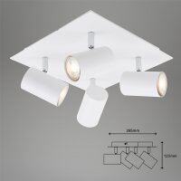 Strahler Briloner Deckenlampe weiß Deckenleuchte GU10