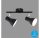 2-flammiger Deckenspot Cup, Schwarz, 2x25W, E14-Fassung, schwenkbar, 27,5 x 15 cm – Briloner