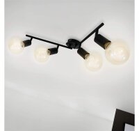 Briloner  Pearl Deckenlampe 4-flammig Schwenkbar Spot Schwarz