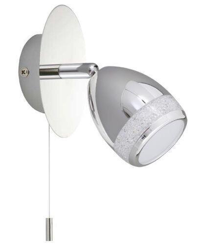 LED Badleuchte Bath, Chrom, 4 Watt, 4000K, Kristalloptik, IP44, 11,5 x 9,2 cm – Briloner