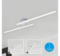 Briloner  Go LED Deckenlampe Schwenkbar 18W Aluminiumfarbig