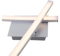 LED Deckenleuchte Go, Aluminiumfarbig, 18 Watt, schwenkbar, 78 x 10 x 10,7 cm – Briloner
