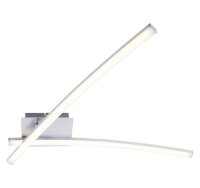 LED Deckenleuchte Go, Aluminiumfarbig, 18 Watt, schwenkbar, 78 x 10 x 10,7 cm – Briloner