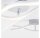 Briloner  Go LED Deckenlampe Geschwungen 12W Aluminiumfarbig