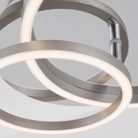 Briloner Frame LED Deckenleuchte 3222-018 – dimmbar, schwenkbar, 30 Watt, 2400 Lumen, warmweiß, Chrom/Alu, 39×30 cm