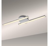 Briloner  Go LED Wandleuchte 12W Deckenlampe Aluminiumfarbig