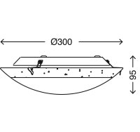 Deckenleuchte Briloner LED 8W Deckenlampe Rund...