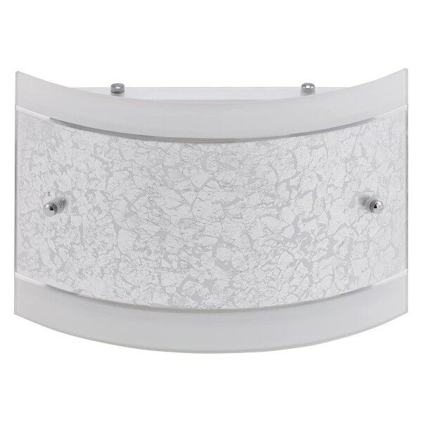 LED Wandleuchte Best, Silberfarbig, 2x40W (exkl.), 30 x 20 x 7,9 cm – Briloner