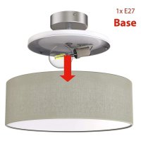 Briloner  Taupe Ø 30cm Wohnzimmerlampe Schlafzimmerlampe