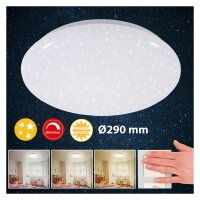 LED Deckenleuchte Sternenhimmel, Weiß, 15 Watt, 2700 – 4000K, Sternenhimmel-Effekt – Briloner