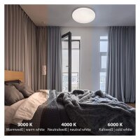 LED Deckenleuchte Sternenhimmel, Weiß / Sternendekor, 48 Watt, dimmbar – Briloner