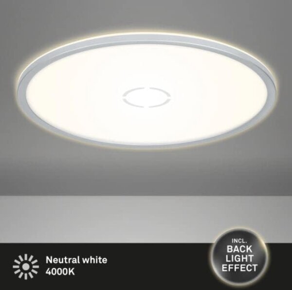 LED Deckenlampe Free, Silber, 22 Watt, Ø 42 cm – Briloner