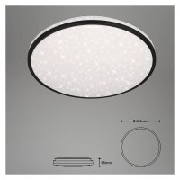 B-Kartonage Briloner  Skizo LED Deckenlampe Fernbedienung Dimmbar Sternenhimmel Rund Schwarz