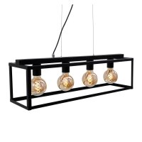 Briloner  Box 4-flammig Hängelampe Black Steel 120cm Schwarz