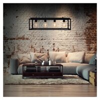 Briloner  Box 4-flammig Hängelampe Black Steel 120cm Schwarz