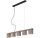 5-flammige Hängeleuchte Wood & Style, Schwarz / Grau / Braun, 5 x E14 max. 25W – Briloner