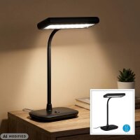 Tischleuchte Daylight, Schwarz, 7,5 Watt, 23 x 12 x 44 cm – Briloner
