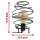 Briloner Swirl Tischleuchte 7870-015 – 1-flammige Retro-Tischlampe mit Kabelschalter, schwarz, E27, max. 60 W