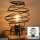 Tischlampe Swirl, Schwarz, 60 Watt, E27-Fassung, IP20, Ø 21 cm – Briloner