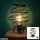 Tischlampe Swirl, Schwarz, 60 Watt, E27-Fassung, IP20, Ø 21 cm – Briloner