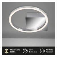 LED Deckenleuchte Frame, Alu-Chrom, 8 Watt, dimmbar,...