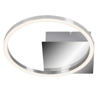 LED Deckenleuchte Frame, Alu-Chrom, 8 Watt, dimmbar, Ø 26 cm – Briloner