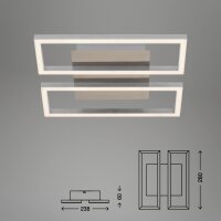 Briloner  Frame LED dimmbar über Lichtschalter Nickelmatt