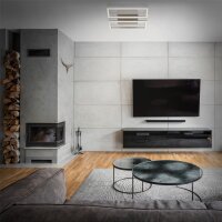 LED Deckenleuchte Frame, Nickelmatt, 14,5 Watt, dimmbar, 28 x 23,8 x 6 cm – Briloner