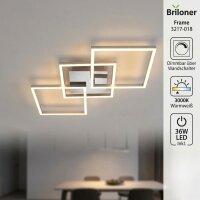 Briloner  Frame LED Deckenlampe 3-flammig Stufendimmbar...
