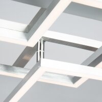 Briloner  Frame LED Deckenlampe 3-flammig Stufendimmbar Schwenkbar Chrom-Alu