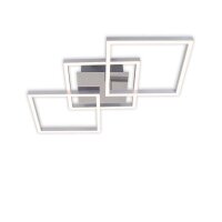 Briloner  Frame LED Deckenlampe 3-flammig Stufendimmbar Schwenkbar Chrom-Alu