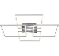 LED Deckenleuchte Frame, Alu / Chrom, 57 Watt, 3000K, dimmbar, 72,4 x 72,4 x 8 cm – Briloner