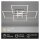 LED Deckenleuchte Frame, Alu / Chrom, 57 Watt, dimmbar, 72,4 x 72,4 x 8 cm – Briloner