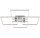 LED Deckenleuchte Frame, Alu / Chrom, 57 Watt, dimmbar, 72,4 x 72,4 x 8 cm – Briloner