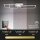 Briloner LED Deckenleuchte Frame Alu Chrom 93x26cm 44W Dimmbar Switch-Dimmer Warmweiß